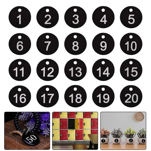 Laser Engraved Number Discs Table Tags Locker Pub Restaurant Club 50/100Pcs Laser Engraved Number Discs Table Tags Locker Pub Restaurant Club 50/100Pcs